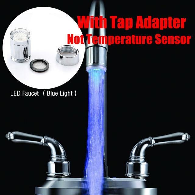 Beautiful 7 Color LED Light Faucet Kitchen Shower Tap - GoHappyShopin
