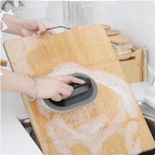 Load image into Gallery viewer, Creative Cleaning Tools Strong Decontamination Sponge Brush with Handle - GoHappyShopin
