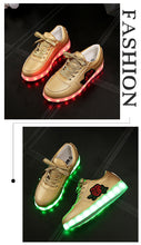 Load image into Gallery viewer, New Fashion Rose Flower Luminous Shoes - GoHappyShopin

