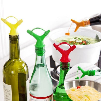Double Head Bottle Mouth Stopper for Oil Sauce Deflector Kitchen Gadget - GoHappyShopin