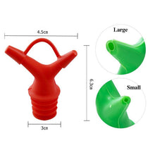 Load image into Gallery viewer, Double Head Bottle Mouth Stopper for Oil Sauce Deflector Kitchen Gadget - GoHappyShopin

