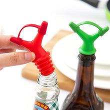 Load image into Gallery viewer, Double Head Bottle Mouth Stopper for Oil Sauce Deflector Kitchen Gadget - GoHappyShopin
